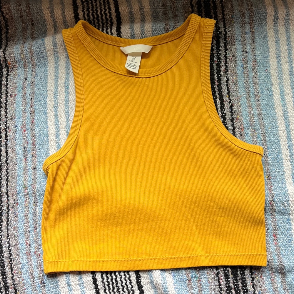 H&M Ribbed Crop Tank Top